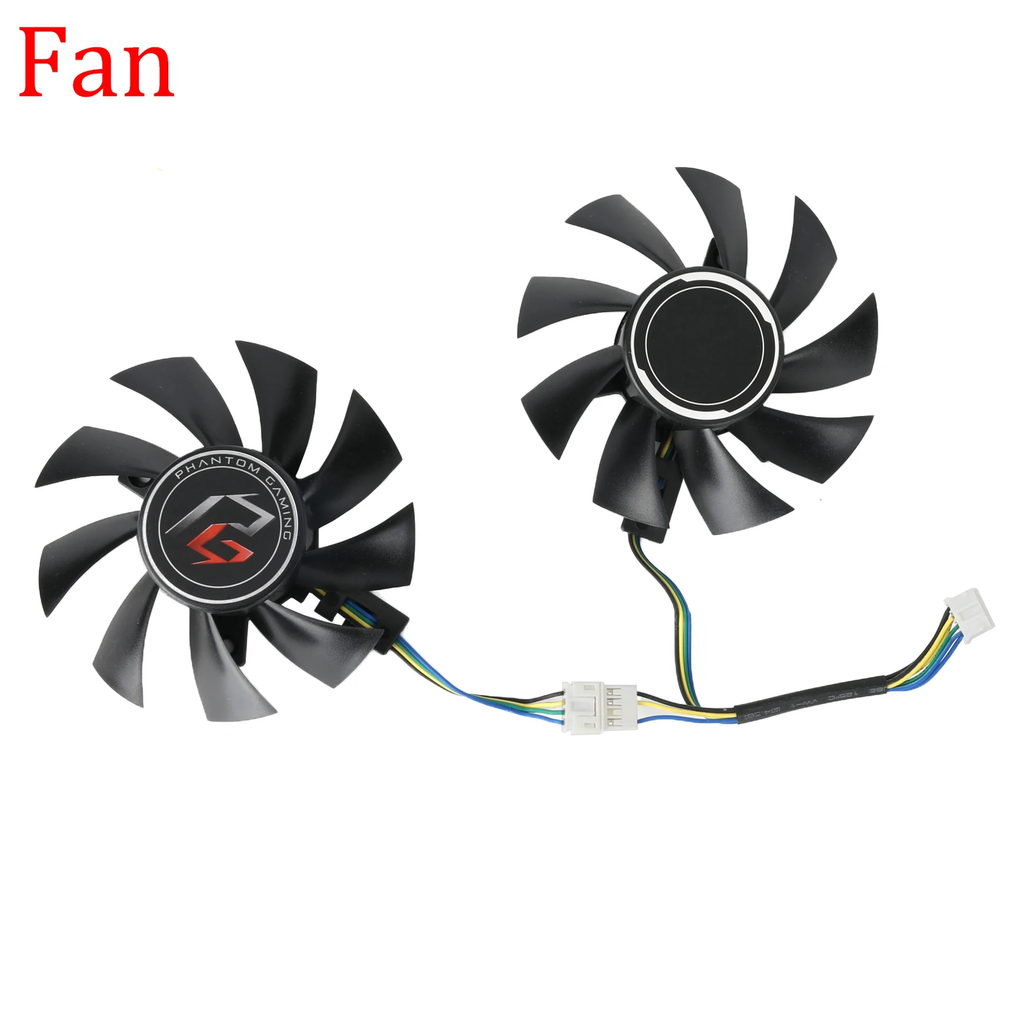 75mm FD8015U12D PG D RX580 RX570 Video Card Fan Replacement For ASrock RX 570 580 Phantom Gaming Graphics Card Cooler