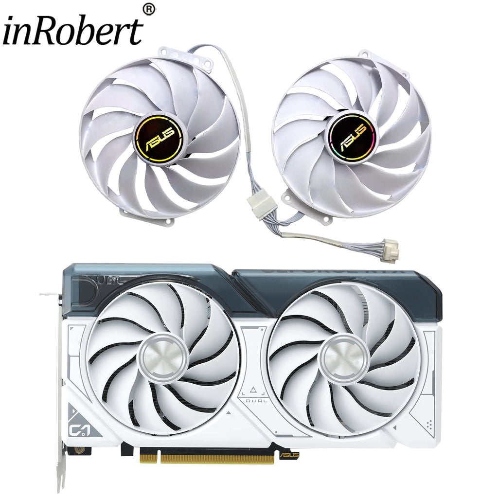 For ASUS RTX 4060 Ti 4060 DUAL WHITE Video Card Fan 90MM 6Pin RTX4060Ti RTX4060 Graphics Card Replacement Fan