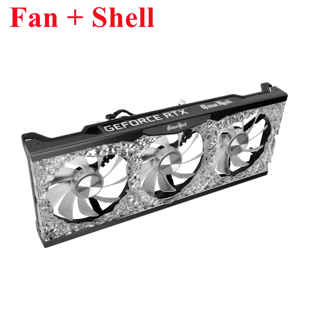 For Palit RTX 3070 3070Ti 3080 3080Ti 3090 GameRock 90MM TH9215B2H-PFC01 Replacement Graphics Card GPU Fan with Shell