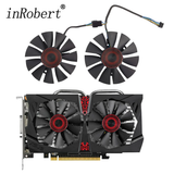For ASUS STRIX GTX 750Ti 960 GTX 1060 1050 R9 370 T128010SH 75MM 4Pin Graphics Card Cooling Fan