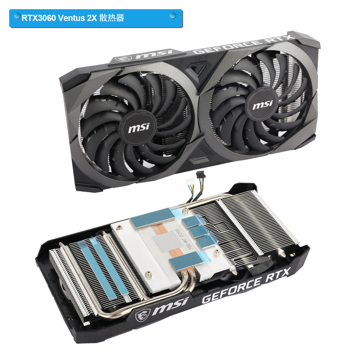 New Original Heatsink For MSI RTX 3060 3060Ti 3070 Ventus 2X GPU