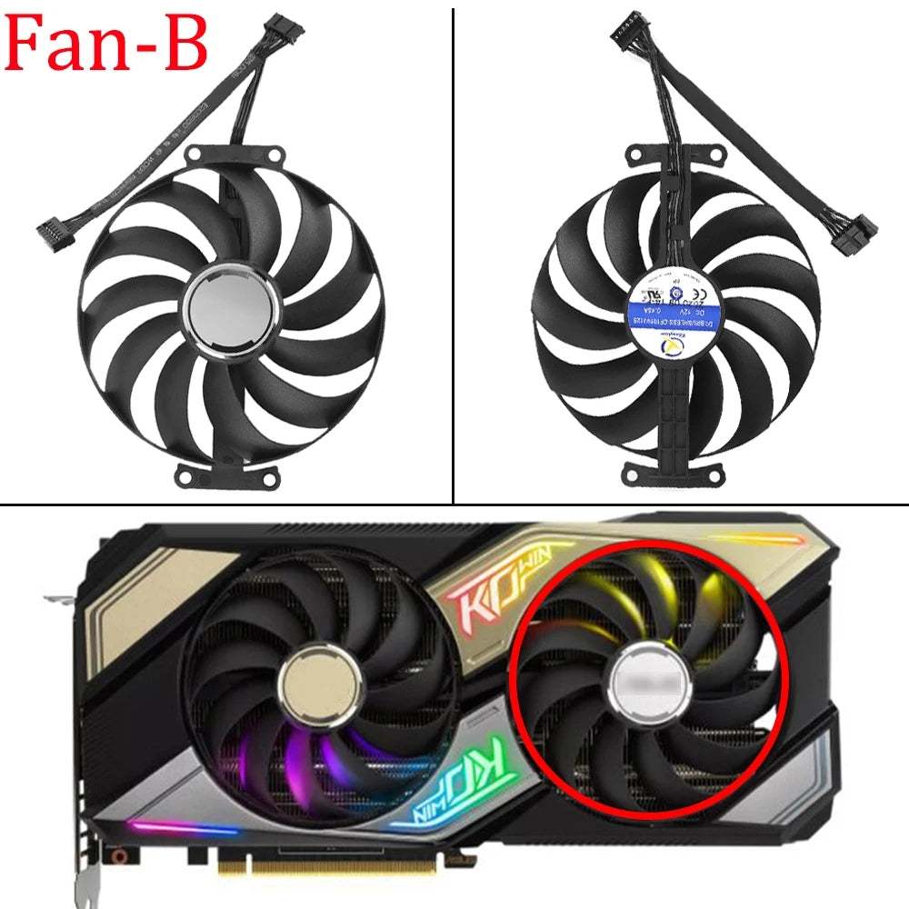 Original 95MM CF1010U12S 7Pin RTX3060Ti RTX3070 Cooling Fan For ASUS KO GeForce RTX 3060 Ti 3070 OC Edition 8GB GDDR6 GUP Fan