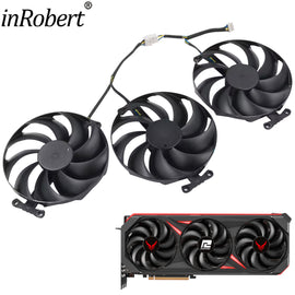 For Powercolor RX 7900 GRE 7900 XT 7900 XTX Red Devil Video Card Fna New RX7900 RX7900XT RX7900XTX Graphics Card Cooling Fan