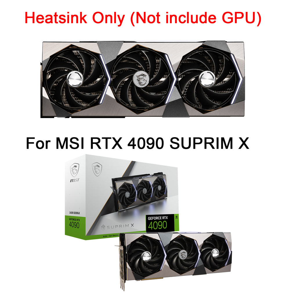 New GPU Heatsink with Fan For MSI RTX 4090 SUPRIM X Graphics Card Cooling Heat Sink