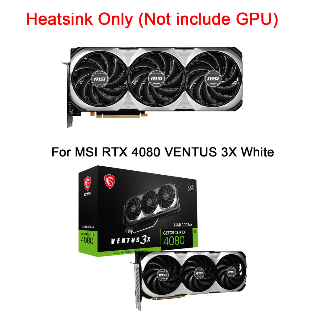 New GPU Heatsink with Fan For MSI RTX 4080 VENTUS 3X Graphics Card Heat Sink