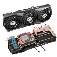 Load image into Gallery viewer, Original New Replacement Heatsink For MSI RTX 3060 3060Ti 3070 3070Ti Gaming X Trio Graphics Card Heat Sink Cooling Fan