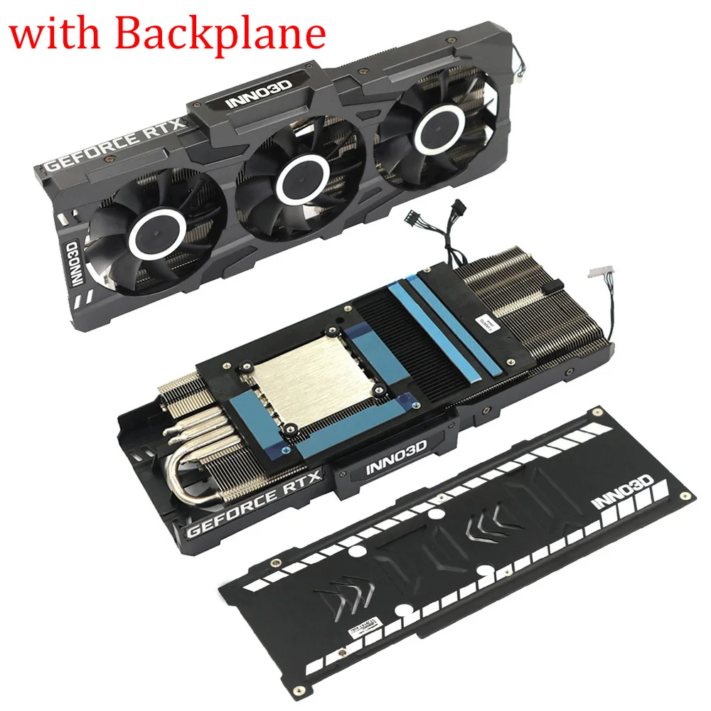 RTX2080S Video Card Heatsink For Inno3D RTX 2080 Super 8GB 256Bit GDDR6 Graphics Card Cooling with Backplane
