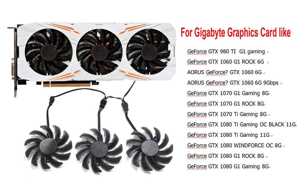 inRobert 78MM T128010SU P104 Mining Video Card Cooling Fan for