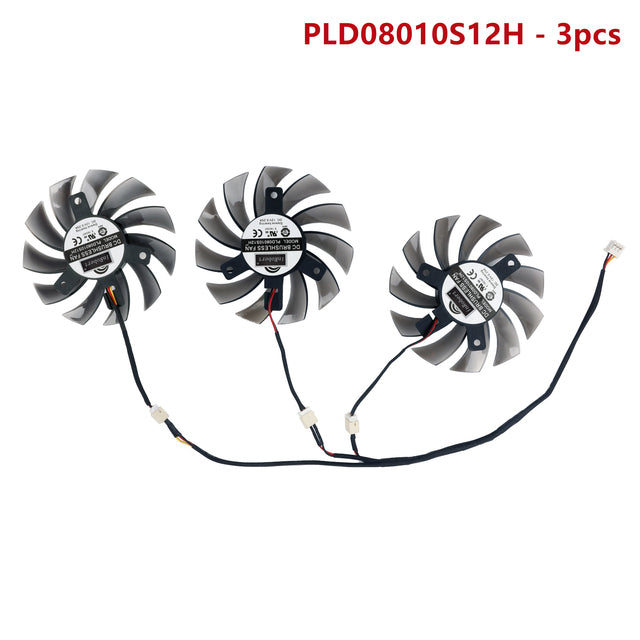 3Pin PLD08010S12H GTX970 GPU Card Cooler Fans For GIGABYTE GeForce GTX 970 Gaming Video Cards Cooling