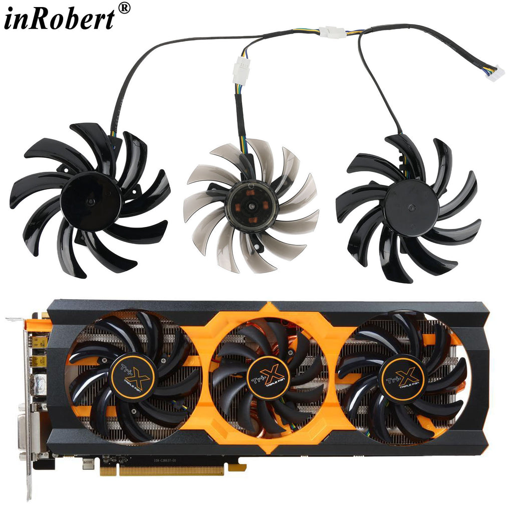 75MM FD7010H12S Graphics Card Cooling Fan For Sapphire Radeon Toxic R9 270X 280X Graphics Card Replacement Fan