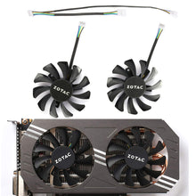 Cargar imagen en el visor de la galería, 75MM GA81S2U GTX970 Cooler Fan Replacement For ZOTAC GeForce GTX 660Ti 650Ti BOOST GTX 970 Dual Graphics Card Cooling Fan