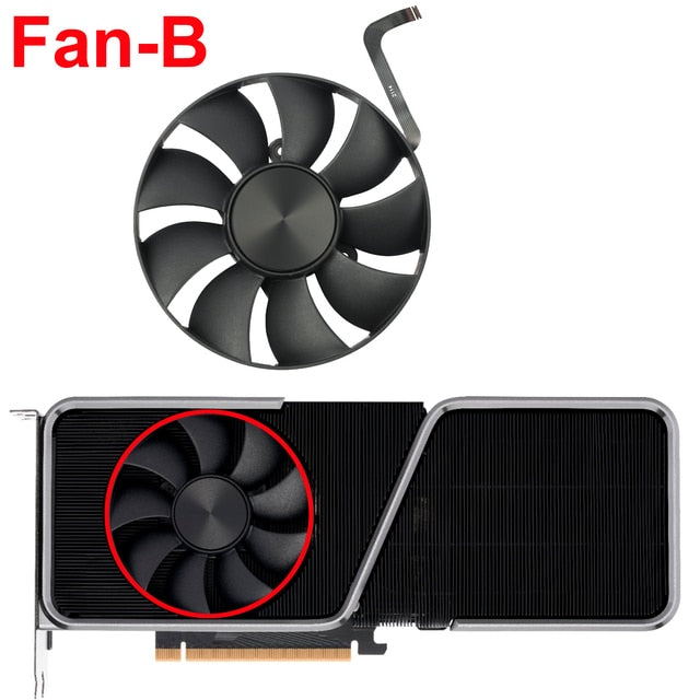 85mm AFB0912HD-02 DAPC0815B2UP008  6Pin 12V Cooling Fan For NVIDIA RTX 3070 Ti Graphic Cards Cooler Fan