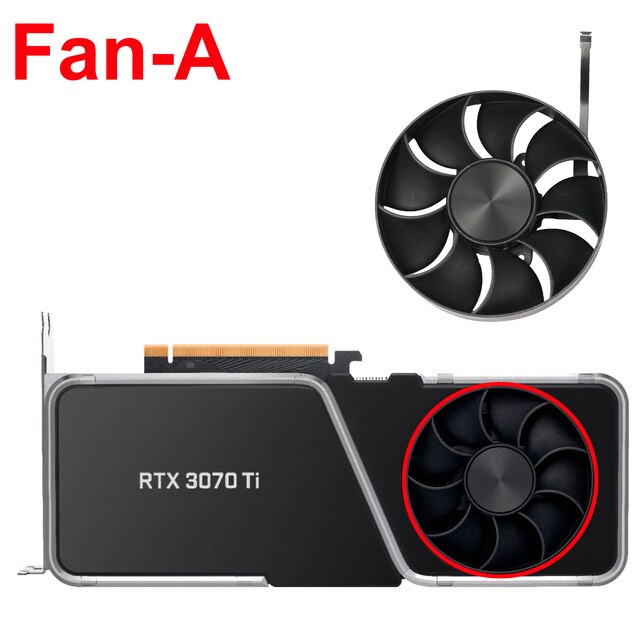 85mm AFB0912HD-02 DAPC0815B2UP008  6Pin 12V Cooling Fan For NVIDIA RTX 3070 Ti Graphic Cards Cooler Fan
