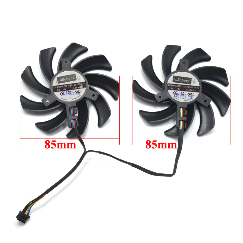 85MM FDC10H12S9-C 0.35AMP 4Pin Cooling Fan Replacement For XFX RX 470 470D 480 460 RX480 RX380X R9 270A Graphics Card Cooling