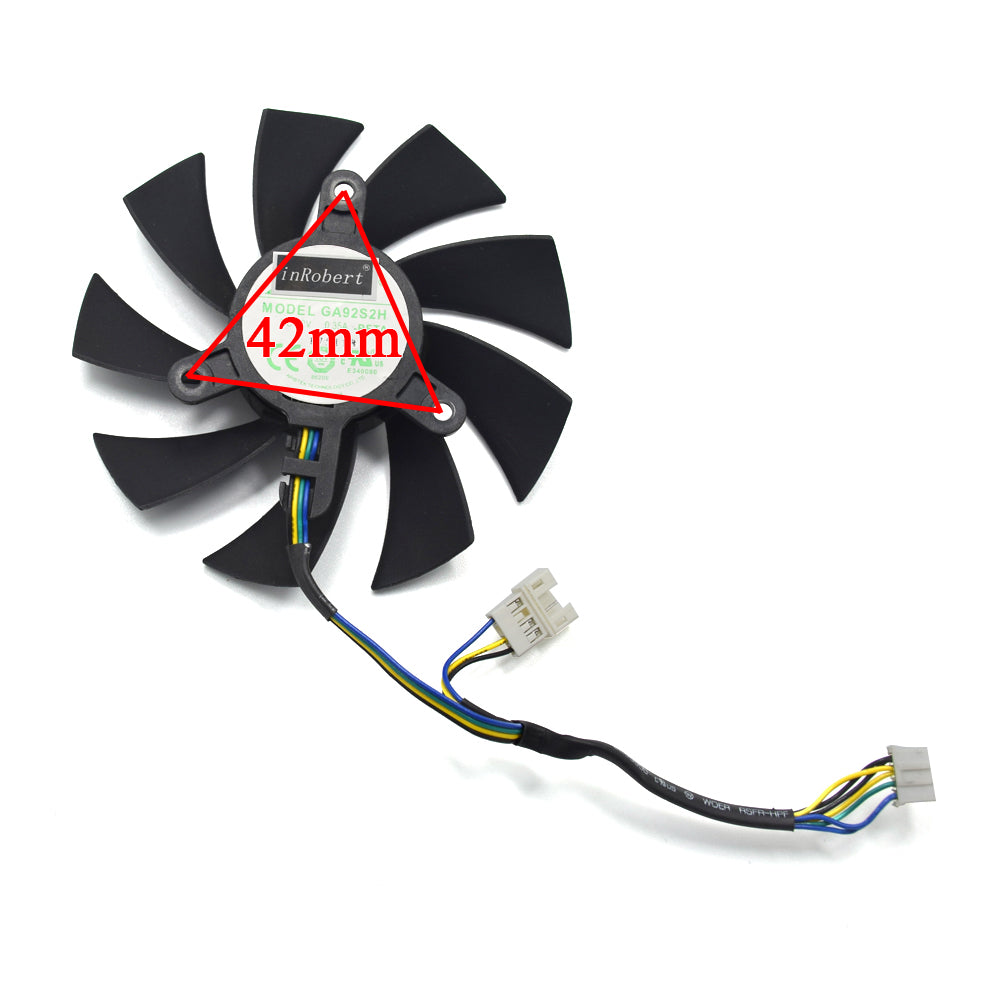 thumbnail interactive-video image 1 of 95mm Replacement Cooling Fan For ZOTAC GTX 1070 1080 Ti Graphics Cards - 4-Pin GFM10012H12SPA 1 of 13