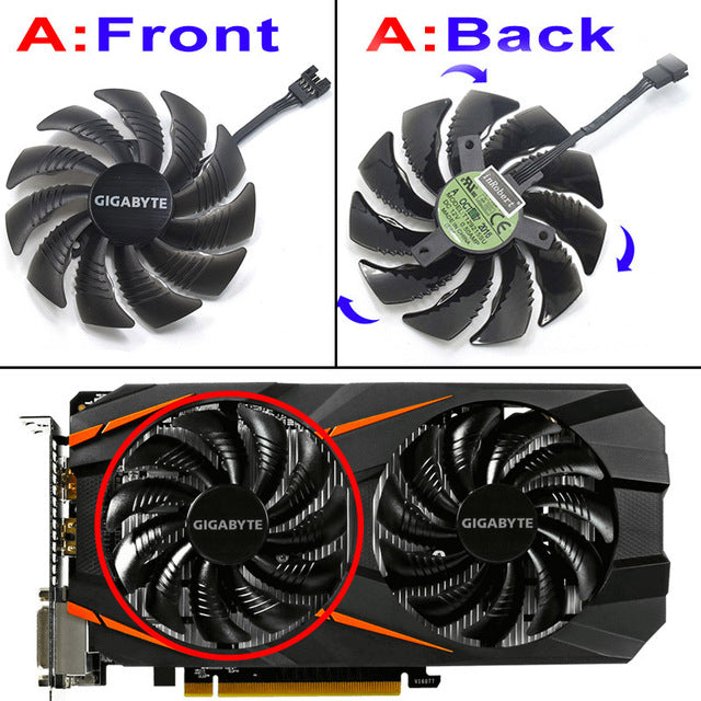 当店在庫してます！ 4Pin PLD09210S12HH T129215SU 88MM Cooling Gigabyte For Fan 冷却パーツ・ファン