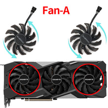 Load image into Gallery viewer, 77mm PLD08010S12HH GTX1660 Graphics Card Fan Replacement For Gigabyte GTX 1660 Ti SUPER RX 5500 5600 5700 XT GPU