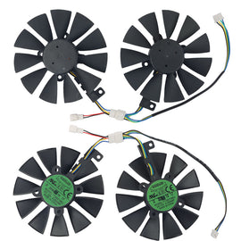 Original 87MM T129215BU RX480 Dual RX57 Expedition Cooling Graphics Fan For ASUS GTX 1060 1070 Dual Video Card Fan Cooler