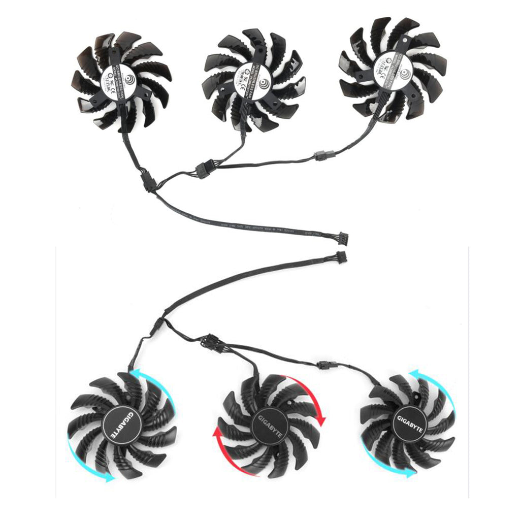 78MM PLD08010S12HH RTX 2060 2070 Gaming for Gigabyte RTX 2060 2070 2080 RTX 2080 Ti WINDFORCE Graphics Video Card Cooling