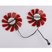 Cargar imagen en el visor de la galería, inRobert 85mm FDC10U12S9-C 0.45A 4Pin Cooler Fan Replace For XFX RX 570 RX 580 RX Graphics Video Card Cooling Fans