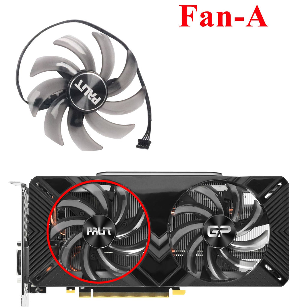 85mm FDC10H12S9-C Graphics Card Fan For PNY Palit RTX 2060 2070 Gamingpro Dual GPU Cooler