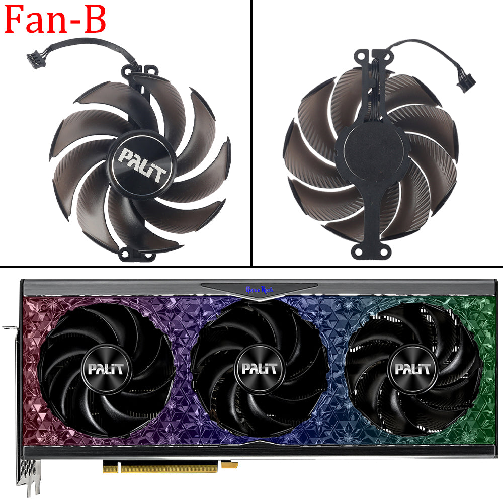 Cooling Fan Replacment For Palit RTX 3080 3090 GameRock Graphics Card Fan TH9520B2H-PCB01