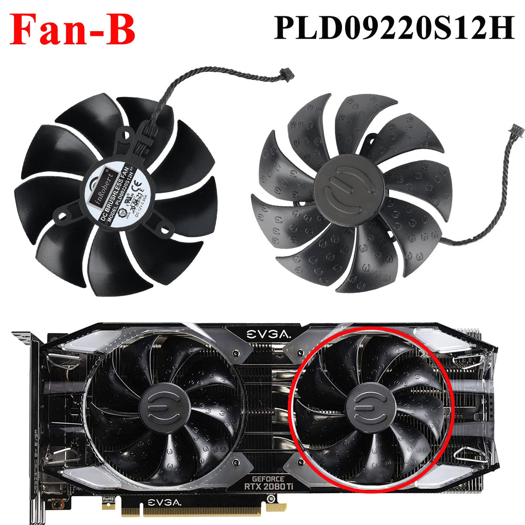 87mm PLD09220S12H GPU Cooling Fan For EVGA RTX 2080 Ti 2060 2070 SUPER XC ULTRA Gaming Graphics Card Cooler
