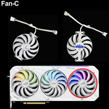 Load image into Gallery viewer, 95mm CF1010U12S Video Card Fan For ASUS ROG STRIX RTX 3070 3080 Ti 3090 GAMING White GPU Cooler