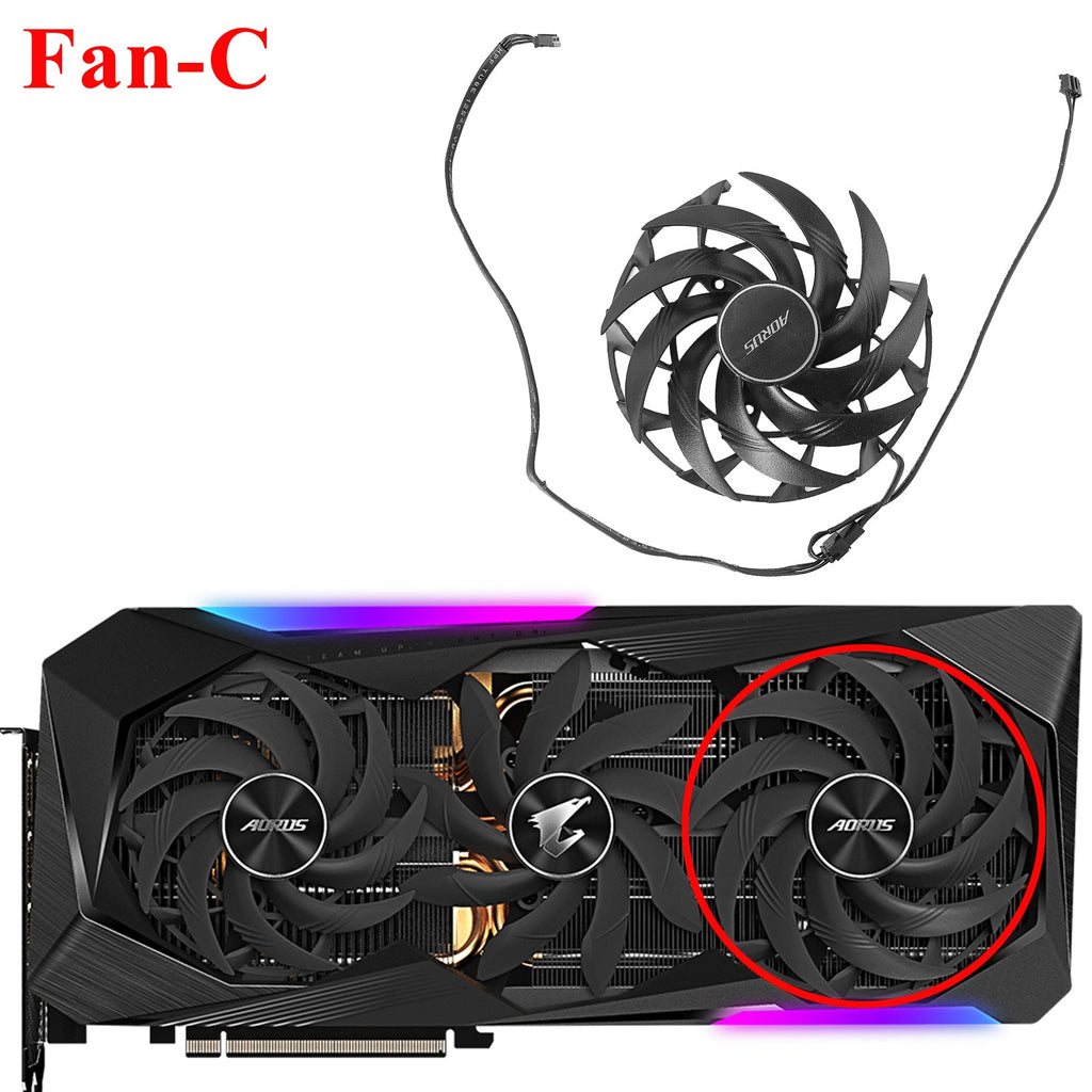 New PLD10015B12H 90MM 100MM DC12V 0.55A Video Card Fan Cooler for AORUS RX6800 6900 Cooling Graphics Fan RX 6800XT 6900X