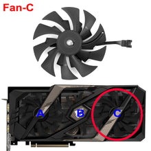 Cargar imagen en el visor de la galería, 95MM PLD10015B12H Cooling Fan Replacment For Gigabyte AORUS GeForce RTX 2060 2070 2080 Ti SUPER 8G Graphics Card
