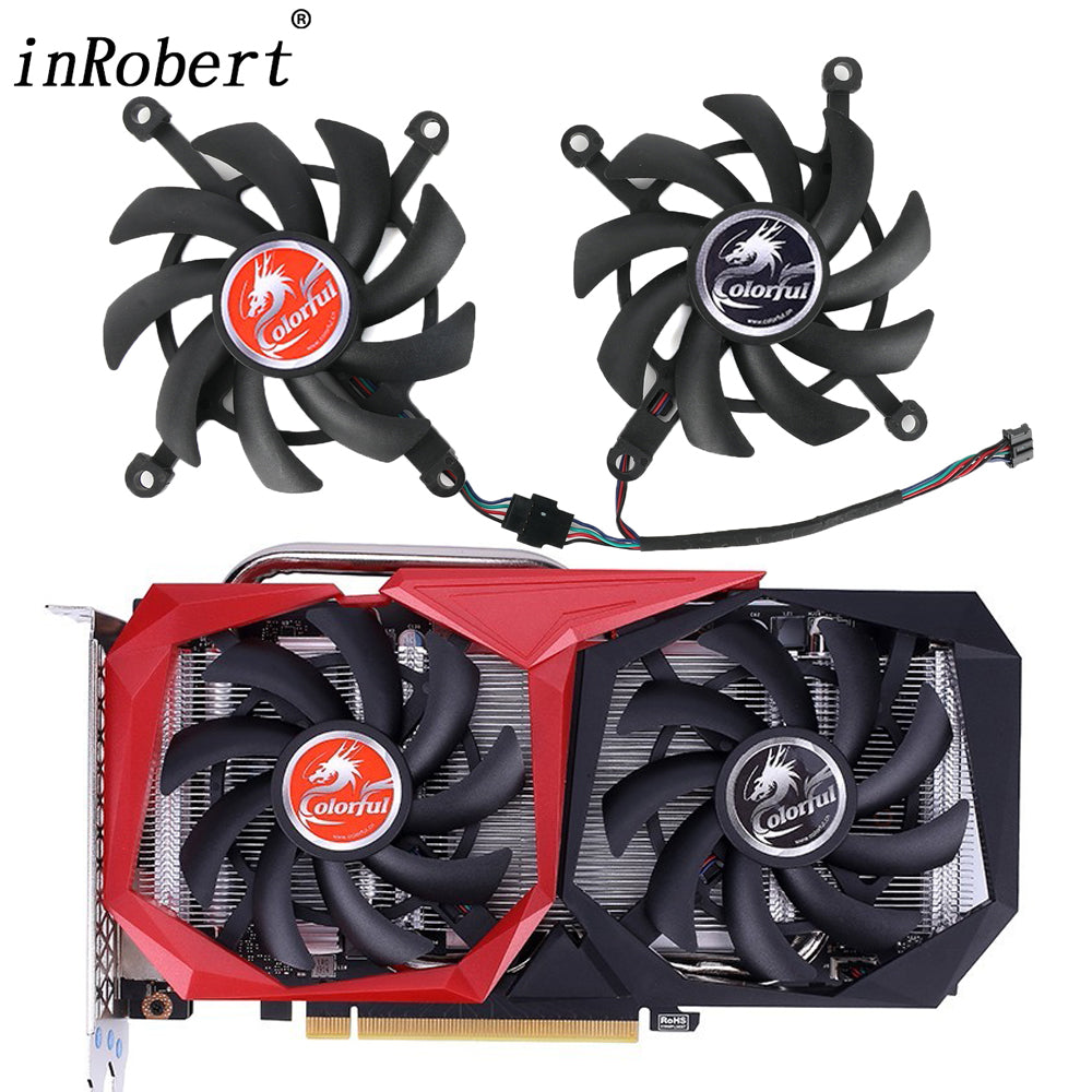 InRobert 87mm 6Pin RTX2060S RTX1660S Graphics Card Fan Replacement For Asus Dual Rtx 2060 2070 1660 Super Evo Gpu Fan Price In Saudi Arabia 67354740