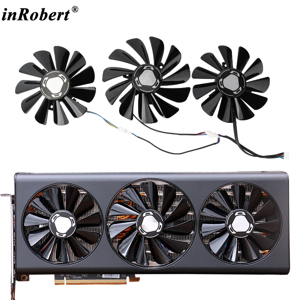 85MM 95MM FY010010M12LPA RX5700 RX5800 Cooler Fan Replacement For XFX AMD RX 5700 5800 5900XT Graphics Card Fan