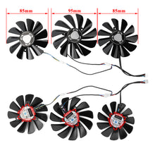 Load image into Gallery viewer, 85MM 95MM FY010010M12LPA RX5700 RX5800 Cooler Fan Replacement For XFX AMD RX 5700 5800 5900XT Graphics Card Fan
