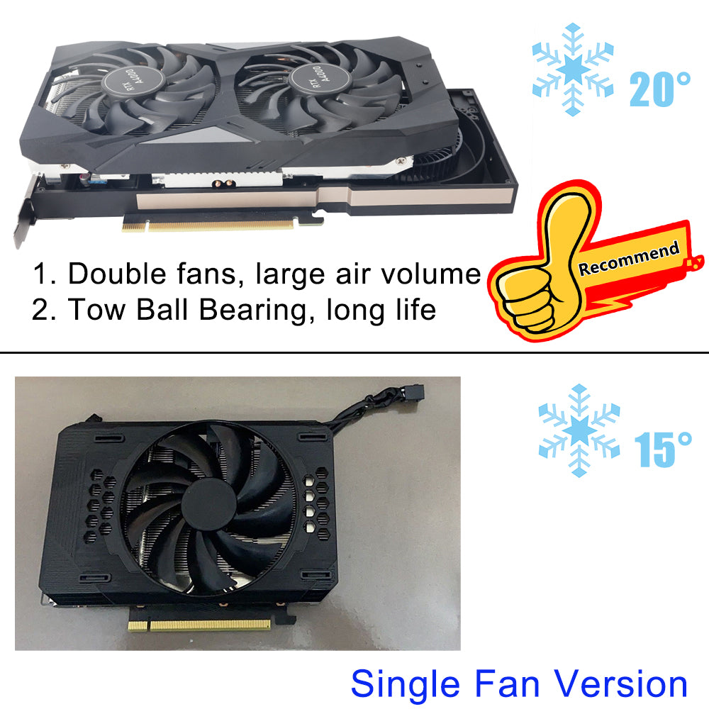 For Retrofit NVIDIA A4000 Replacement Card Cooler Heat Si – gpu