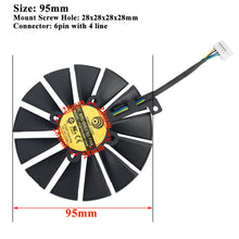 Load image into Gallery viewer, 95MM PLD10010B12HH Cooler Fan Replacement For ASUS Phoenix GeForce GTX 1650 1660 Ti SUPER RTX 2060 Graphics Video Card Cooling