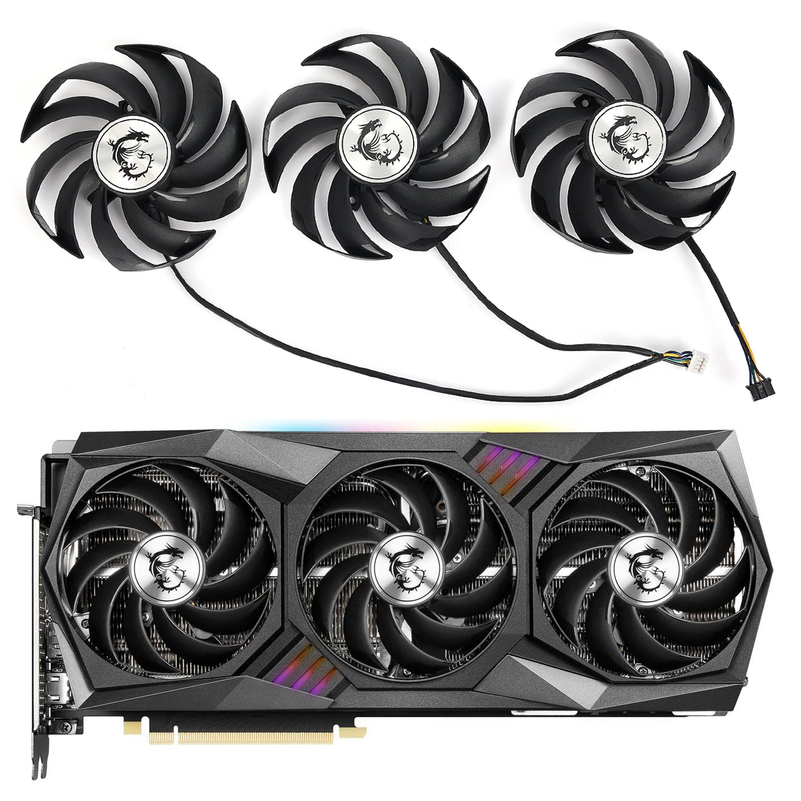 90mm PLD09210B12HH Cooler Fan Replacement For MSI RTX 3070 3070Ti