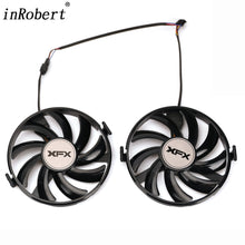 Load image into Gallery viewer, New 2Pcs Cooling Fan Replacement For XFX Radeon R9 370X 380X R7 350 360 370 RX 460 560 Graphics Card Cooler Fan FDC10U12S9-C
