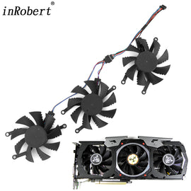 New 75MM GPU Cooler Fan Replacement For Colorful iGame GTX 1070 1080 X-TOP-8G Graphics Video Cards Cooling Fans