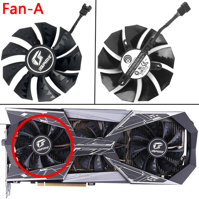 New 85MM Cooler Fan Replacement For COLORFUL iGame GeForce RTX 2060 2070 2080 SUPER 2080Ti  Vulcan OC-V Graphics Video Card Fans
