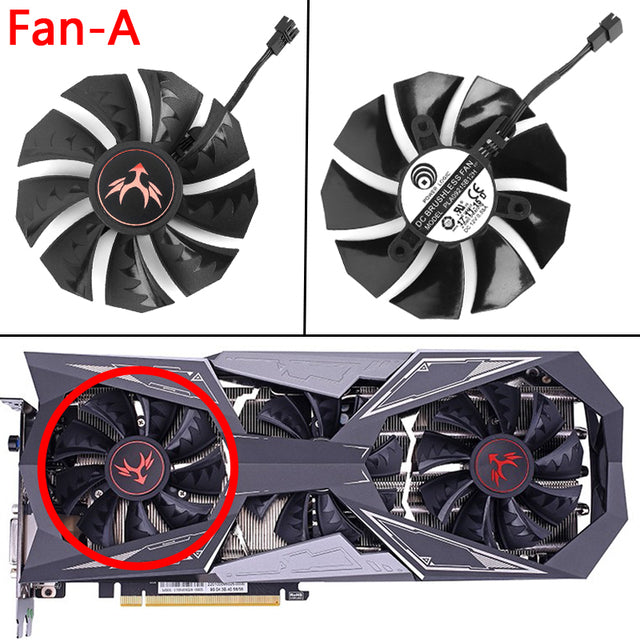 New 85MM Cooler Fan Replacement For Colorful iGame GeForce GTX 1060 1070 1080 Ti Vulcan X OC-V GTX 1070Ti 1080Ti Graphics Card