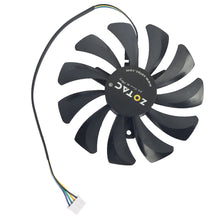 Cargar imagen en el visor de la galería, New 85mm 12V Cooler Fan Replacement For Zotac Nvidia GTX1060 6GB MiNi GTX 1060 3GB HA9010H12F-Z HP RX480 Graphics Card Cooling