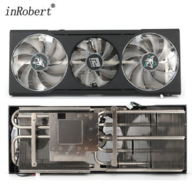 New RX6700XT Graphics Card Heatsink For Powercolor Hellhound AMD Radeon RX 6700XT 12GB GDDR6 Video Card Heat Sink