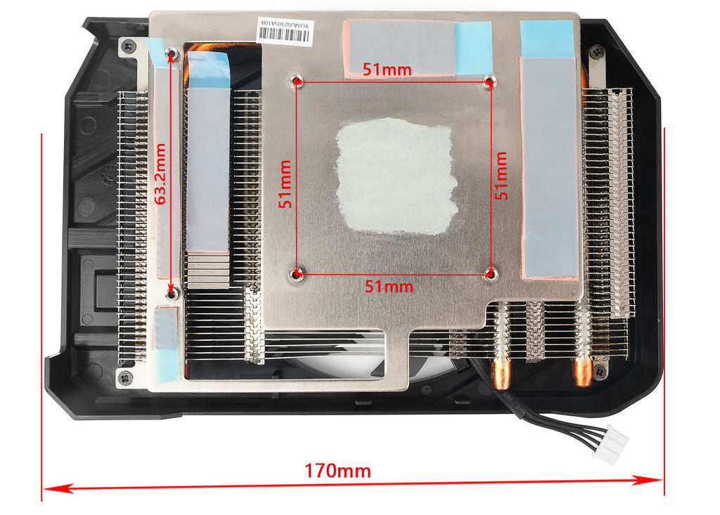 FDC10U12S9-C GPU Heatsink Cooler Fan Replacement For PALIT GeForce RTX 2060 StormX OC RTX2060 Graphics Video Card