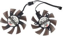 Load image into Gallery viewer, 75MM TH8015S2H-PAB03 GTX1650 GTX1630 Video Card Fan For PNY GTX 1650 1630 Dual Fan Graphics Card Replacement Cooling Fan