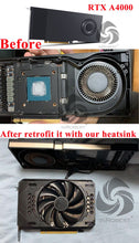 Load image into Gallery viewer, Video Card Fan For PNY RTX 3060 GPU HeatSink With Fan Replacement Retrofit NVIDIA RTX A4000 Graphics Card Cooler Heat Sink