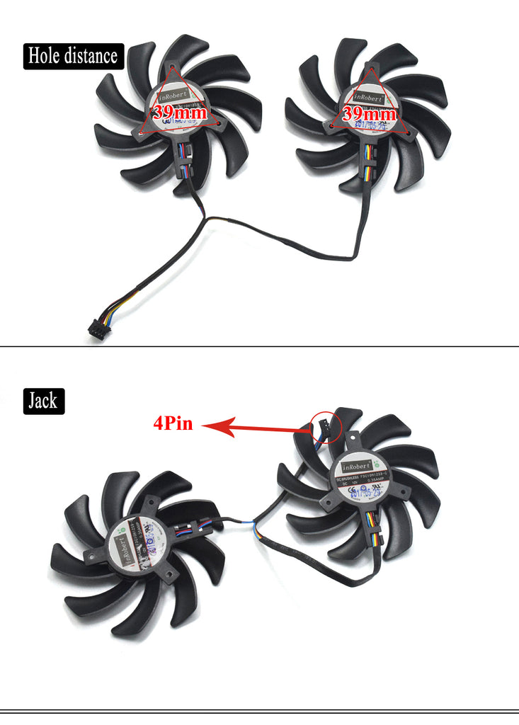 85MM FDC10H12S9-C 0.35AMP 4Pin Cooling Fan Replacement For XFX RX 470 470D 480 460 RX480 RX380X R9 270A Graphics Card Cooling