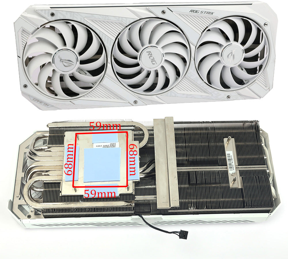 CF1010U12S Graphics Card Cooling Heat Sink For ASUS ROG STRIX RTX 3070 3080 3090 WHITE