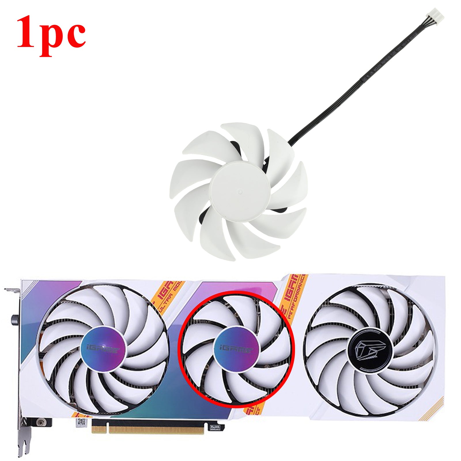 88MM 4Pin Cooler Fan Replacement For Colorful GeForce RTX 3060 Ti