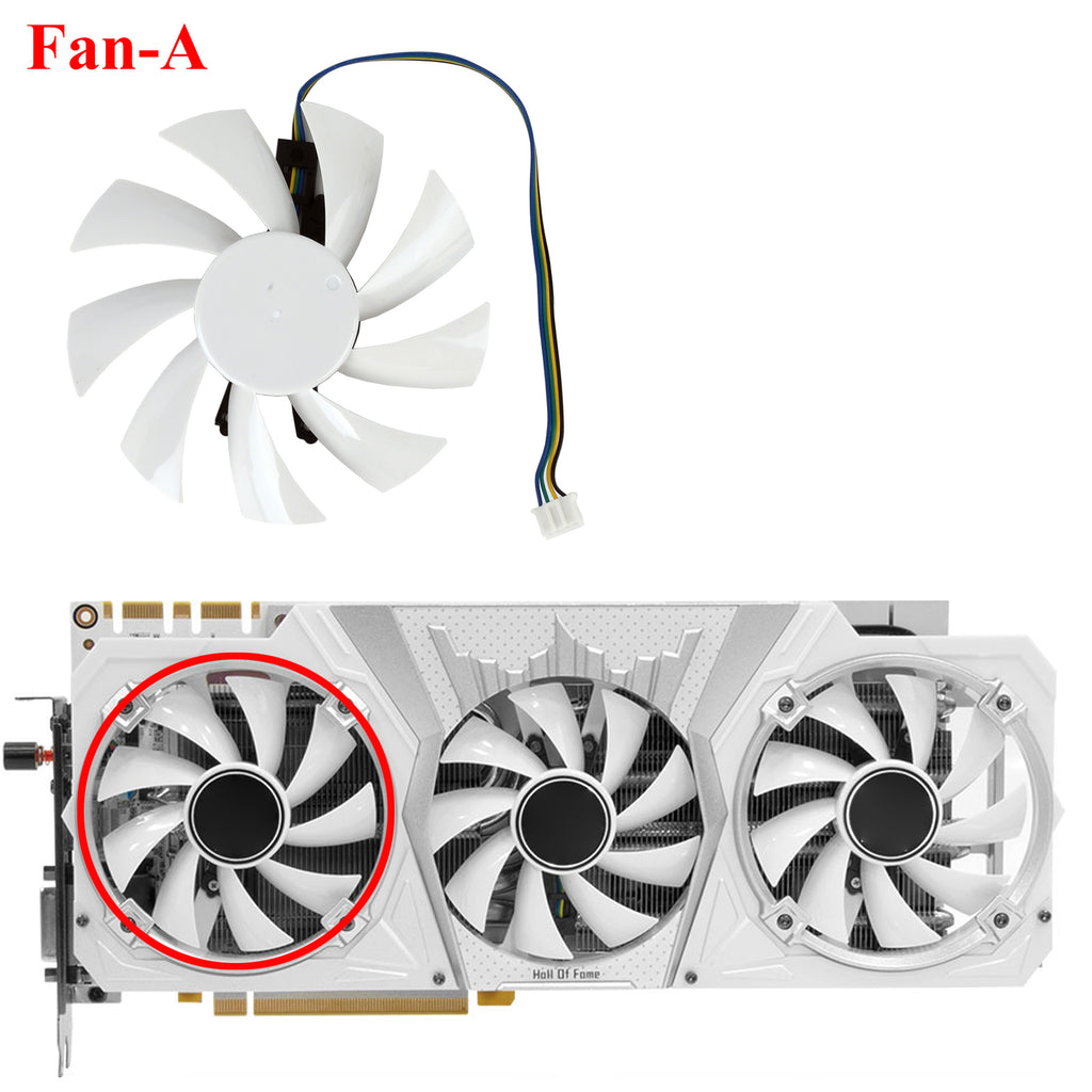 87MM GA92S2H GTX1060 Hall of Fame Graphics Card Fan Replacement For Galax GTX 1060 1070 1080 Ti HOF GPU Cooler