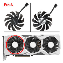 Load image into Gallery viewer, 78MM PLD08010S12HH GTX 1660 1660Ti Cooler Fan Replacement For Gigabyte GeForce GTX 1660Ti 1660 SUPER GAMING Graphics Card Fan